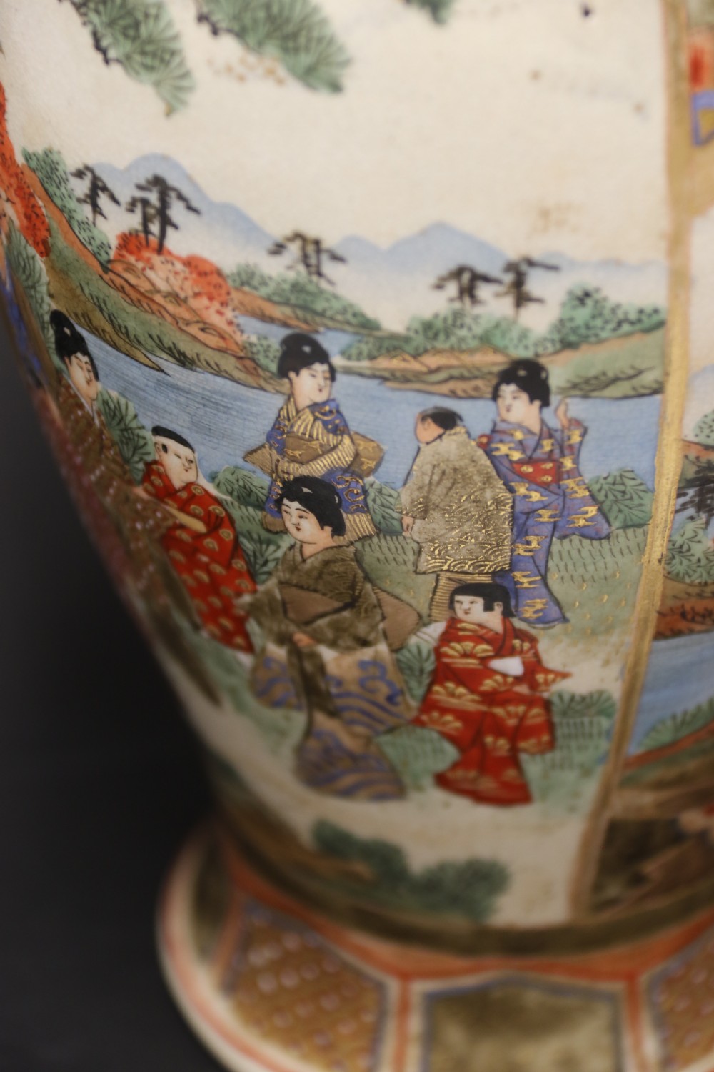 A pair of Japanese Satsuma Vases View XXVIII