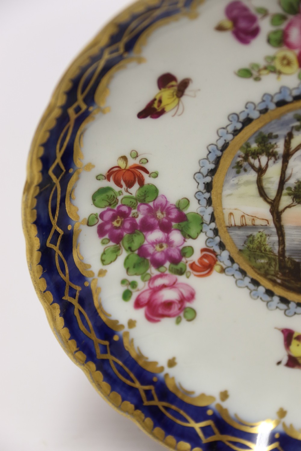 A Lord Henry Thynne First Period Worcester Coffee Can and Saucer by Samson C 1875 View VIII