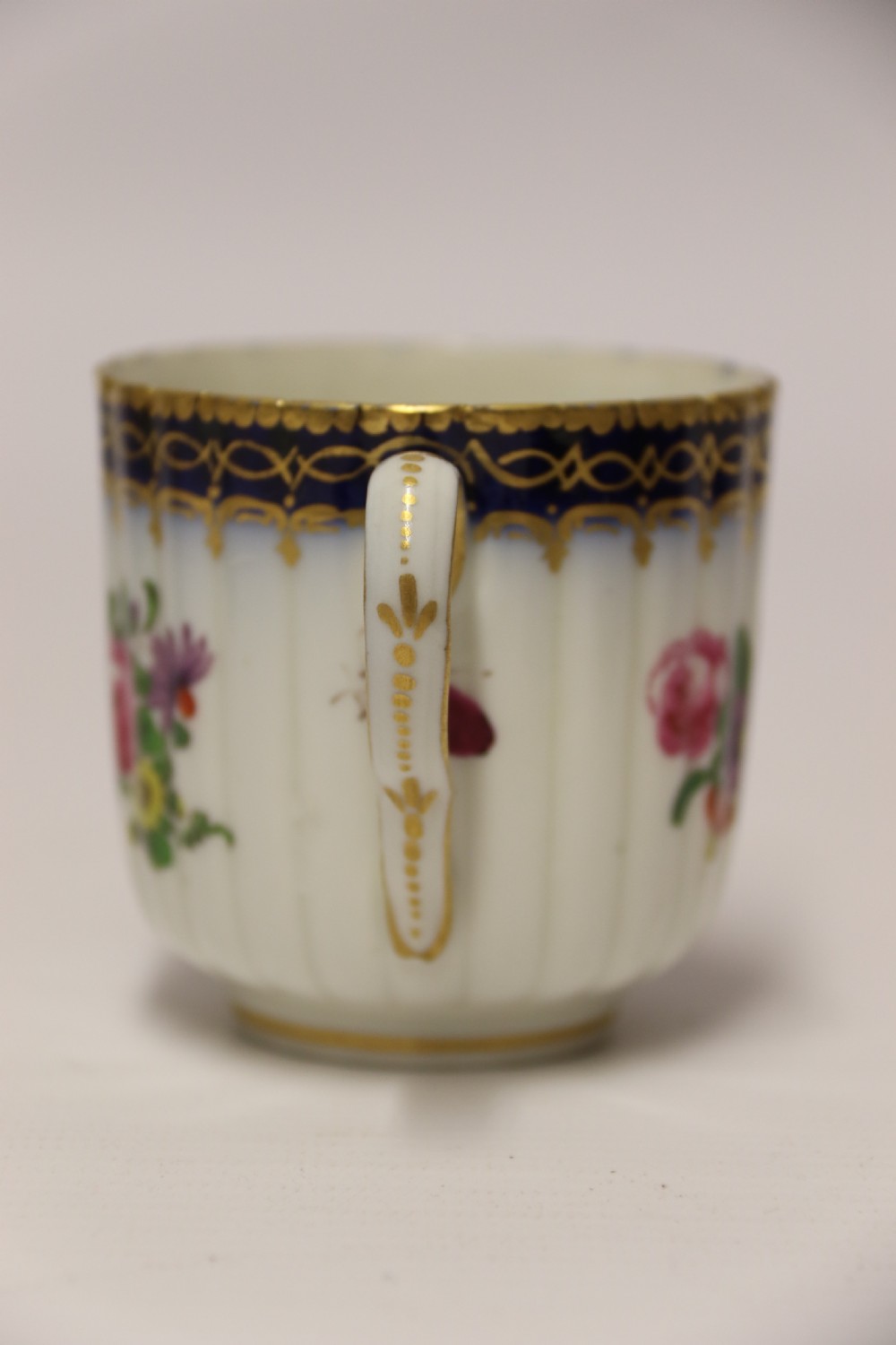 A Lord Henry Thynne First Period Worcester Coffee Can and Saucer by Samson C 1875 View XIV