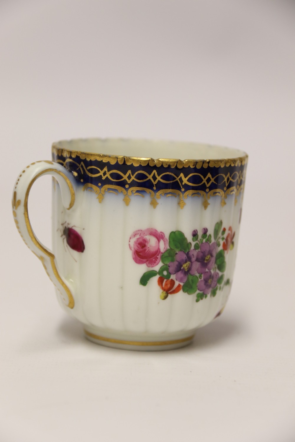 A Lord Henry Thynne First Period Worcester Coffee Can and Saucer by Samson C 1875 View XV
