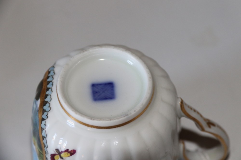 A Lord Henry Thynne First Period Worcester Coffee Can and Saucer by Samson C 1875 View XXI