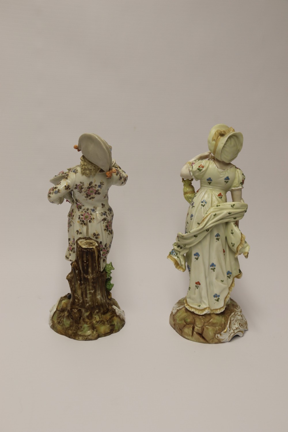 A superb pair of late 19th century Rudolstadt Volkstedt Figures   View II