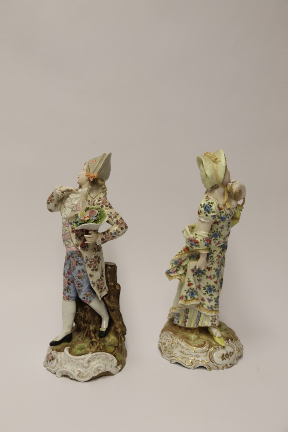 A superb pair of late 19th century Rudolstadt Volkstedt Figures   View III