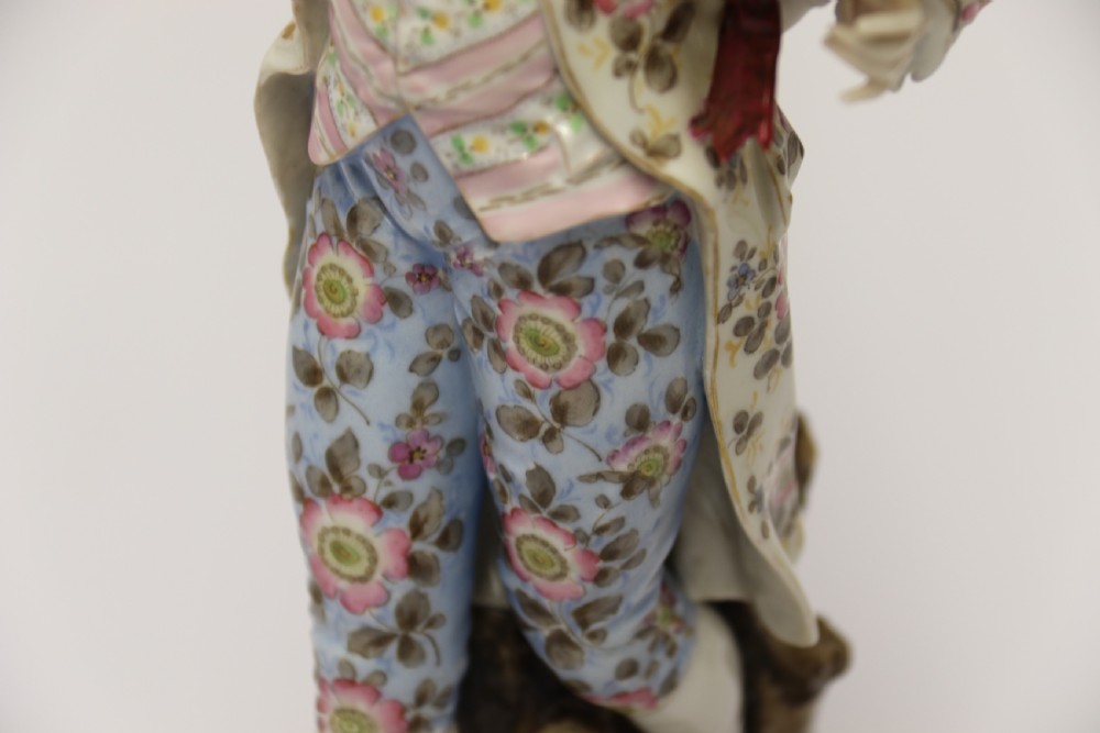 A superb pair of late 19th century Rudolstadt Volkstedt Figures   View VIII