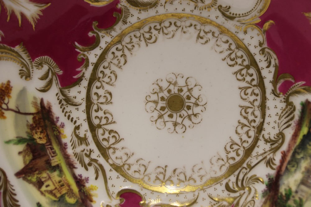A rare English over sized early 19th century Minton Breakfast cup and saucer. View IV