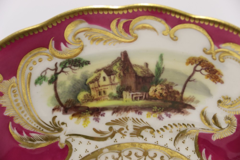 A rare English over sized early 19th century Minton Breakfast cup and saucer. View V