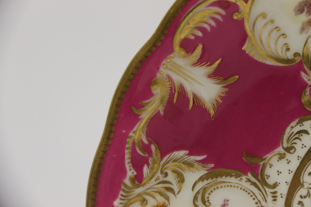 A rare English over sized early 19th century Minton Breakfast cup and saucer. View VII