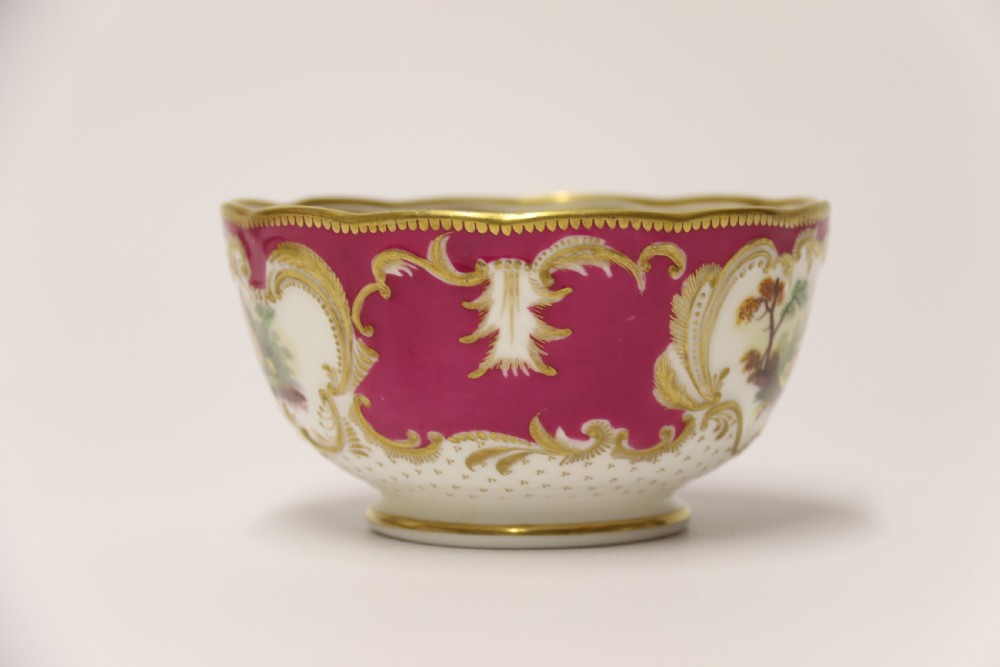 A rare English over sized early 19th century Minton Breakfast cup and saucer. View X
