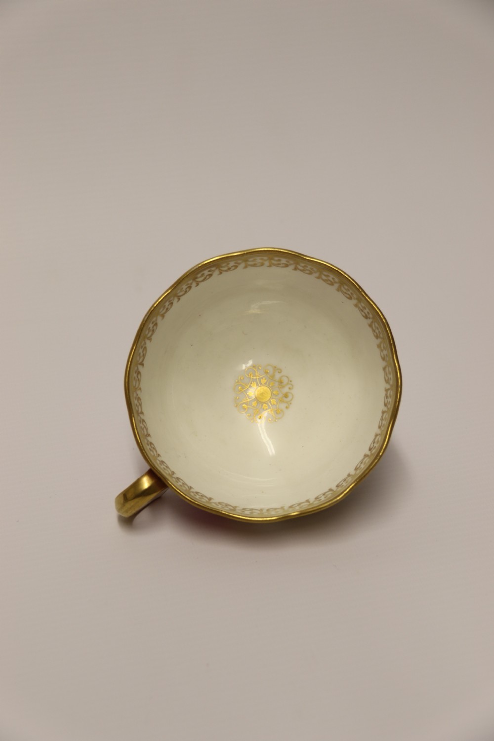 A rare English over sized early 19th century Minton Breakfast cup and saucer. View XIII
