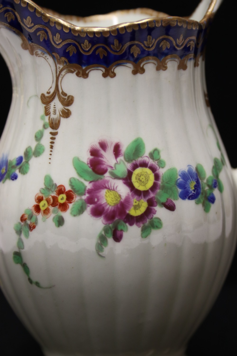 A Dr. Wall first period Worcester Cream Jug, C 1770 View IV