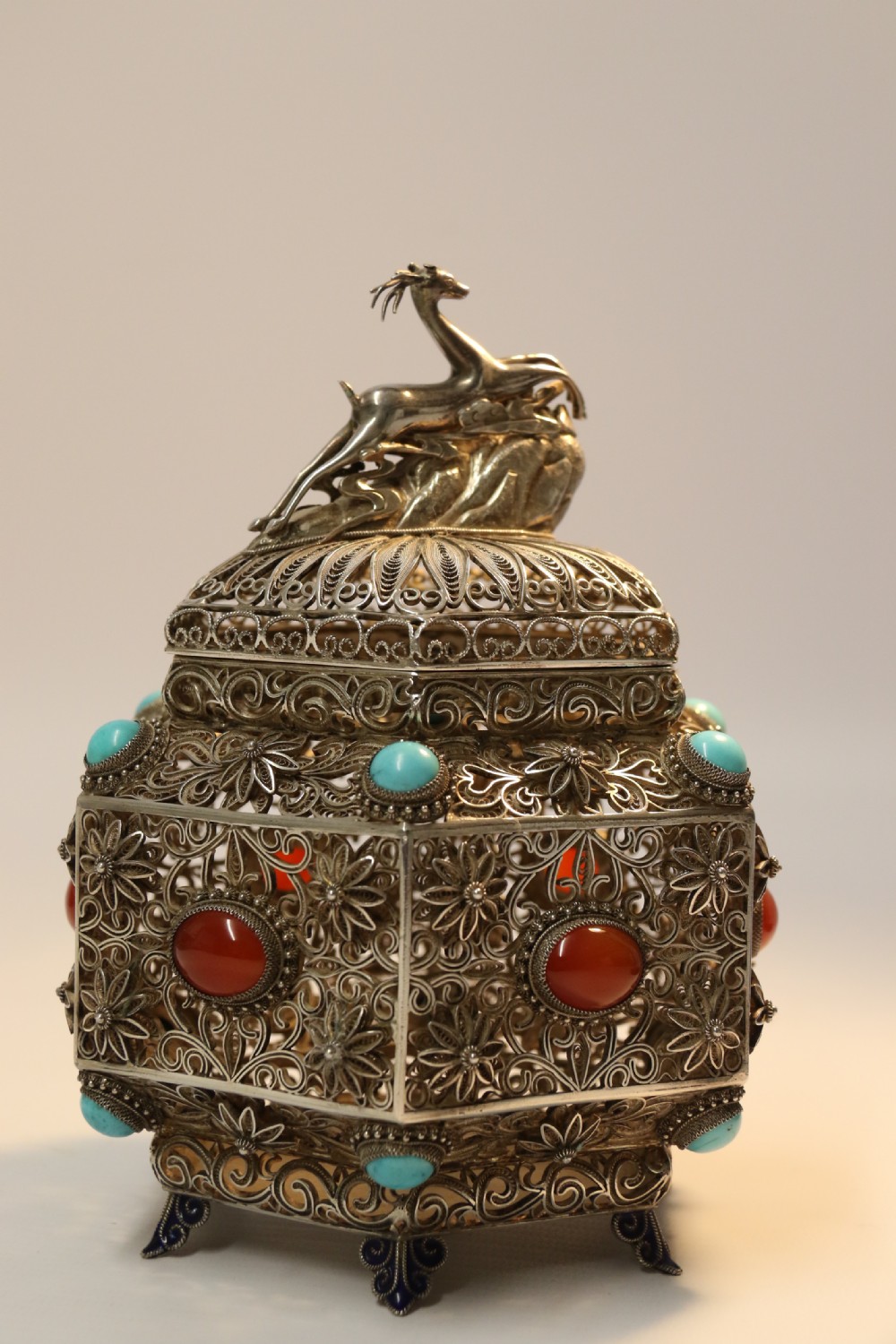 An Indian Filigree work Silver Censer  View IV