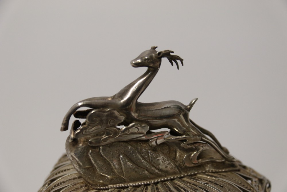 An Indian Filigree work Silver Censer  View V