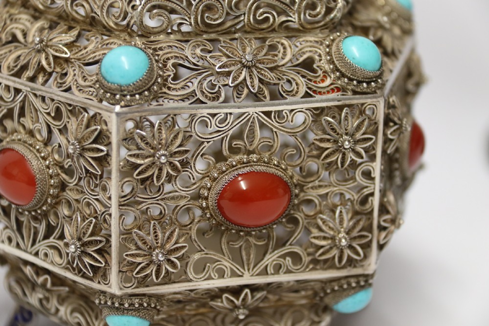 An Indian Filigree work Silver Censer  View VI