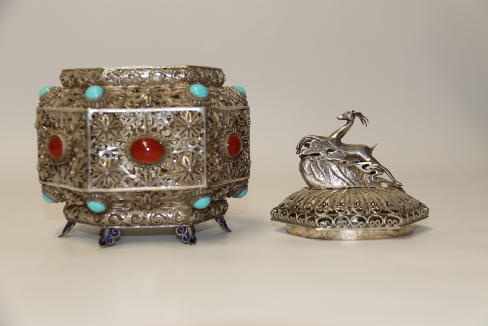An Indian Filigree work Silver Censer  View X
