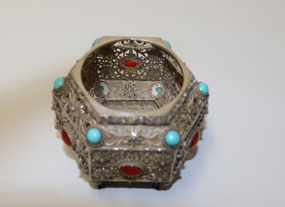An Indian Filigree work Silver Censer  View XII