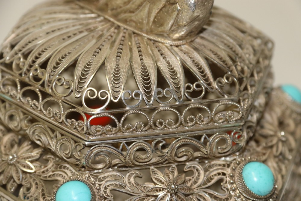An Indian Filigree work Silver Censer  View XIV