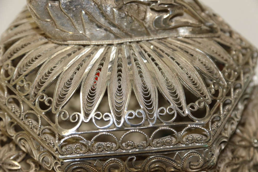 An Indian Filigree work Silver Censer  View XVIII