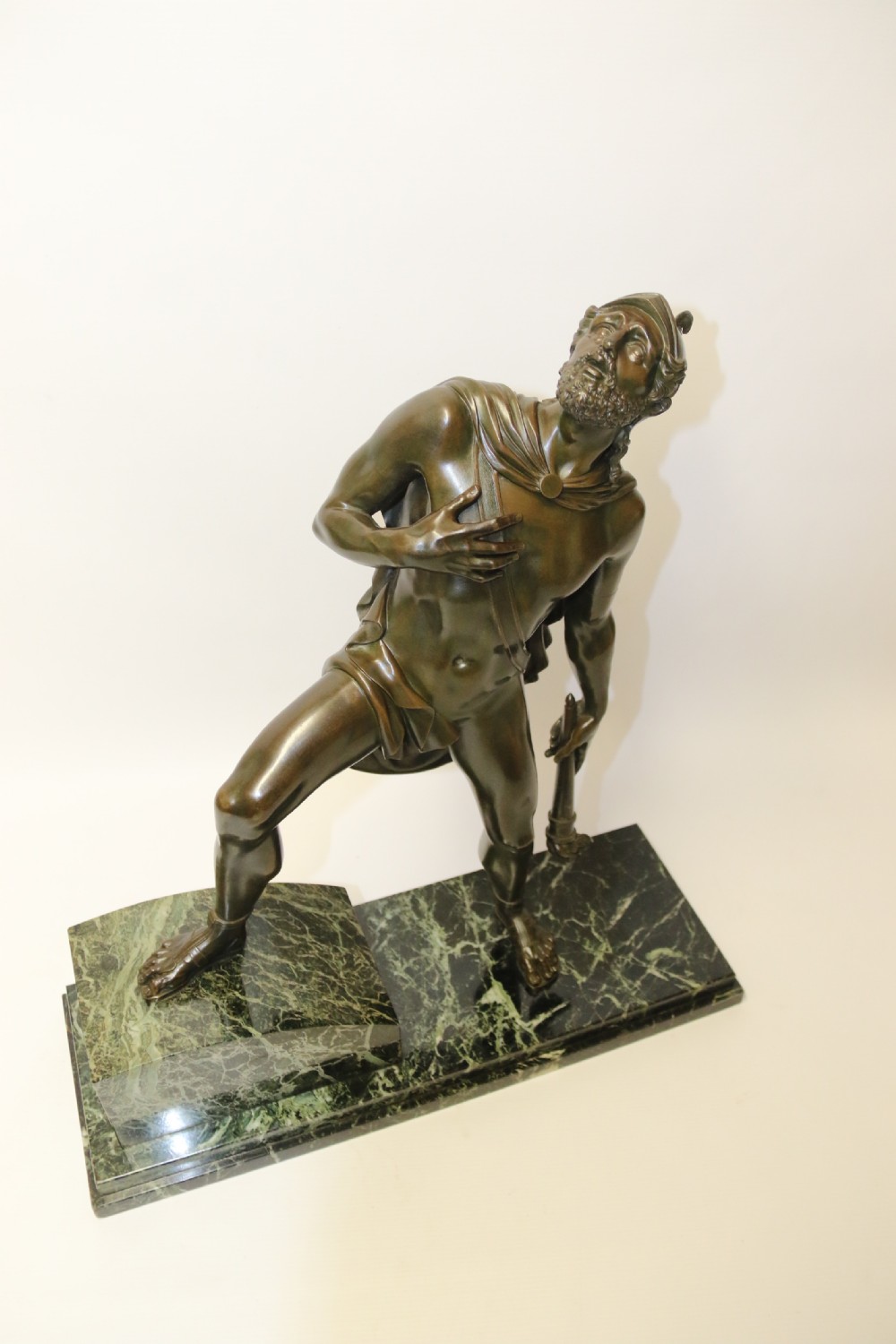 A large Italian Grand Tour Bronze Sculpture of the Greek God Prometheus. View II