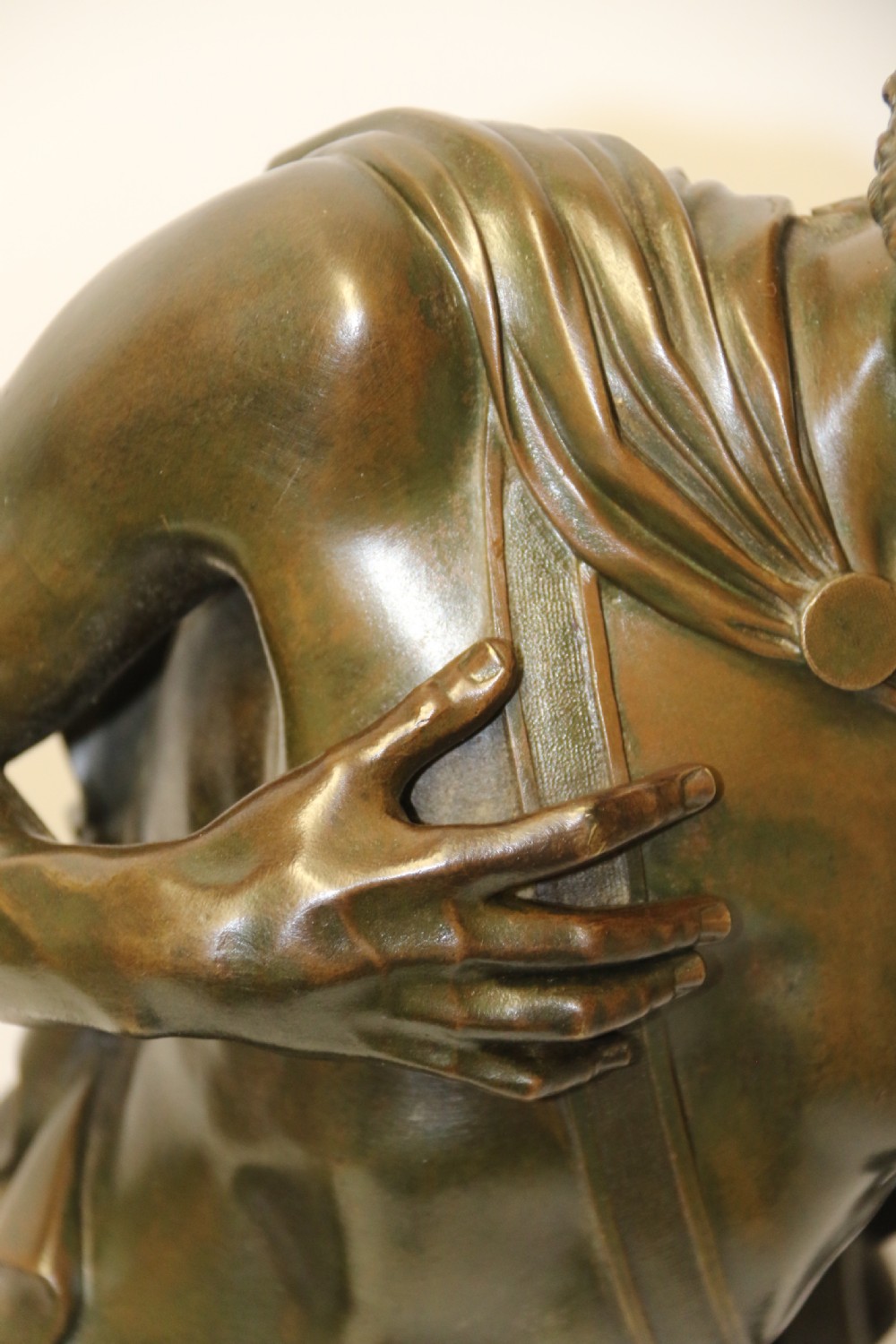 A large Italian Grand Tour Bronze Sculpture of the Greek God Prometheus. View III