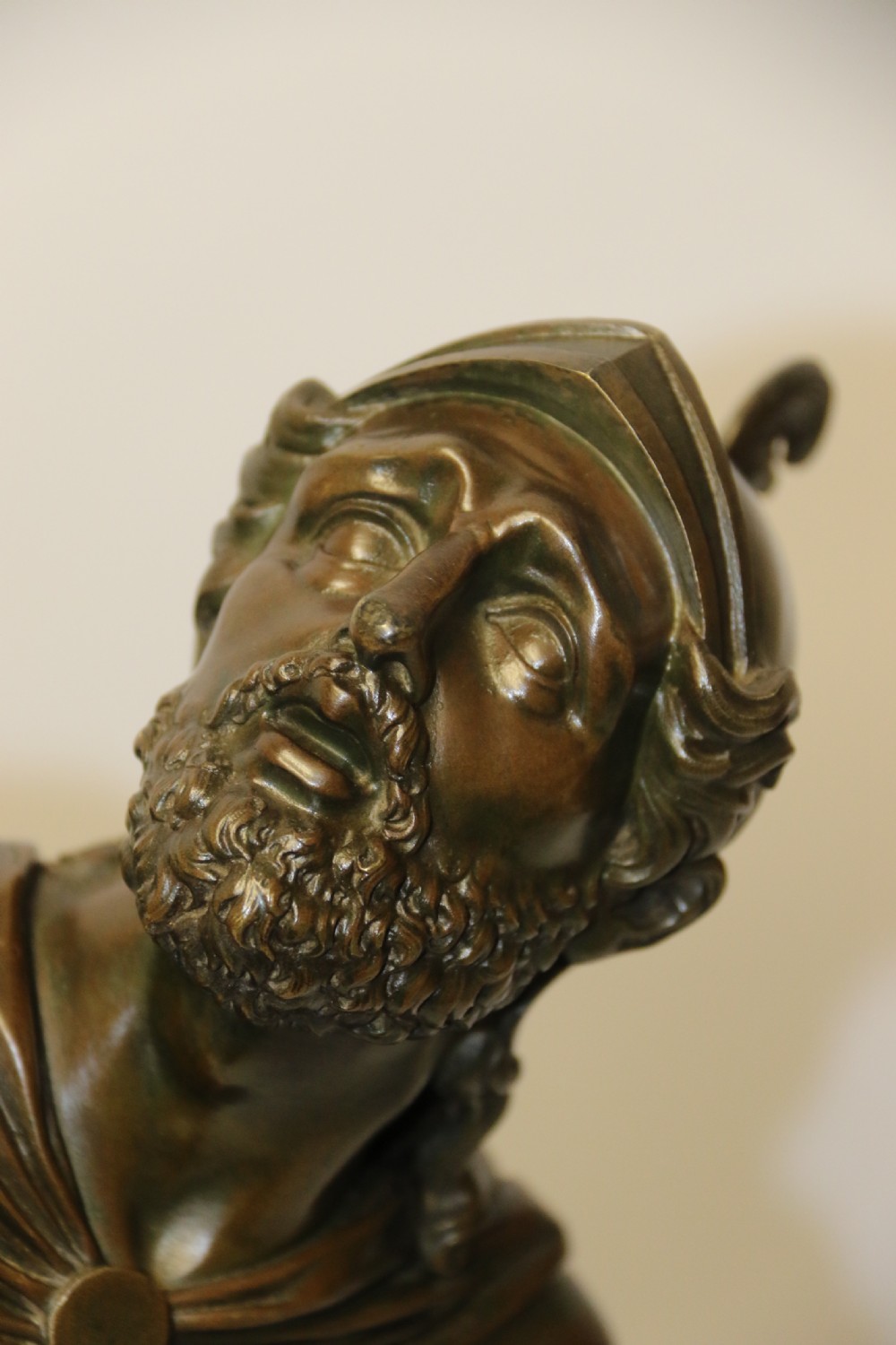 A large Italian Grand Tour Bronze Sculpture of the Greek God Prometheus. View IV