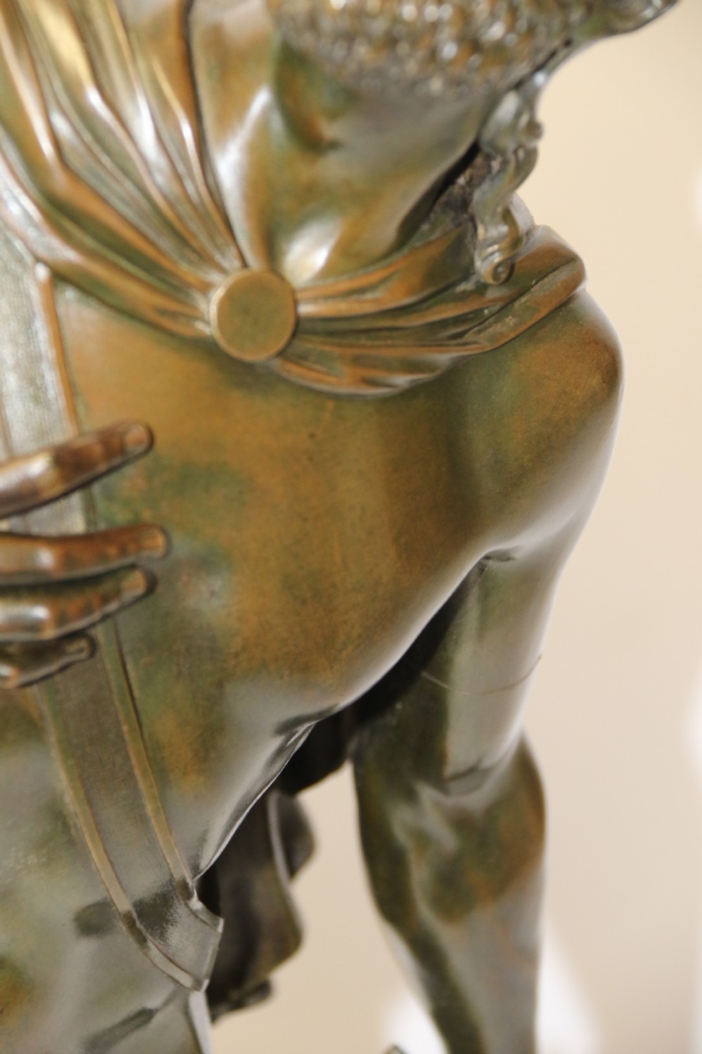 A large Italian Grand Tour Bronze Sculpture of the Greek God Prometheus. View V