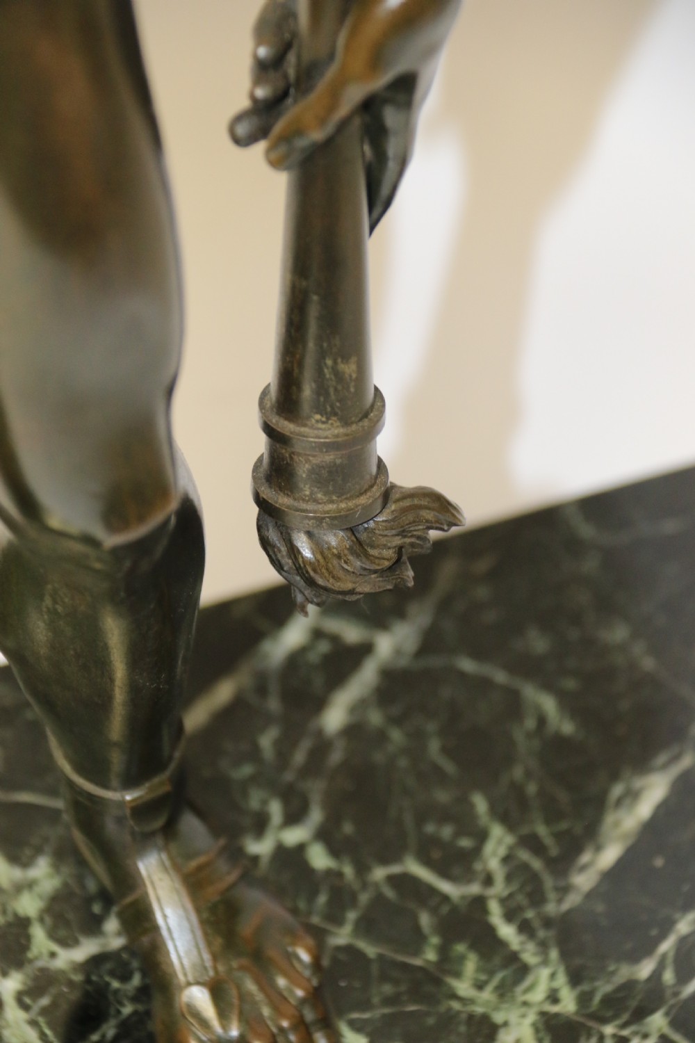 A large Italian Grand Tour Bronze Sculpture of the Greek God Prometheus. View VII
