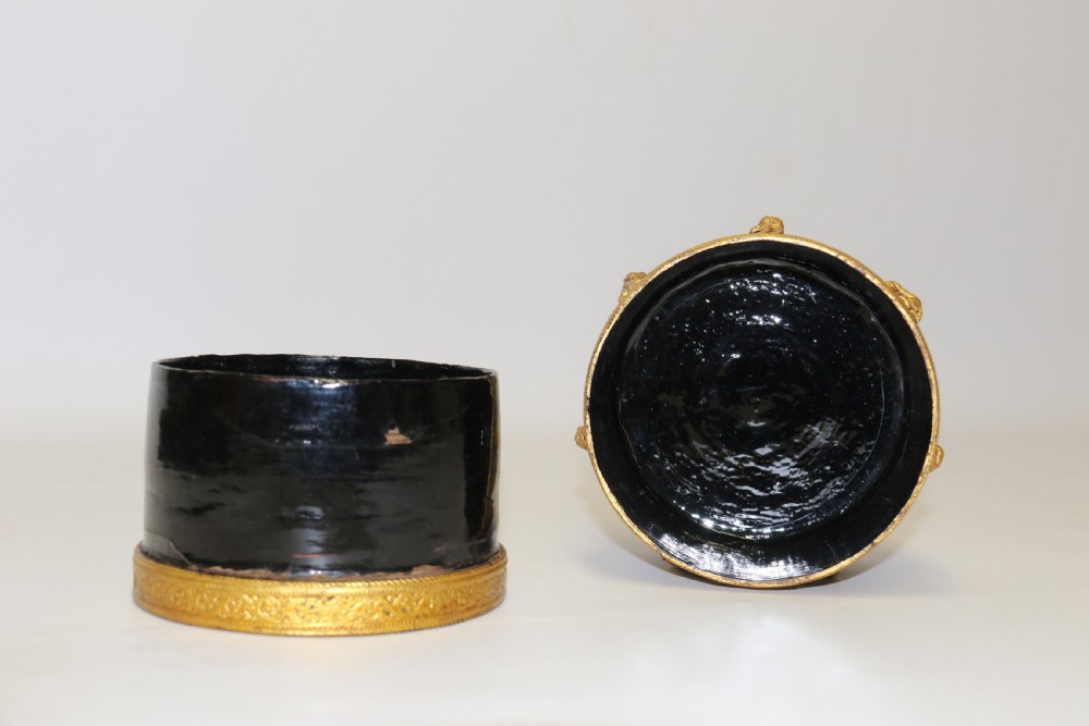 A fine Indian Raj period gilt Papier Mache Box. View IV