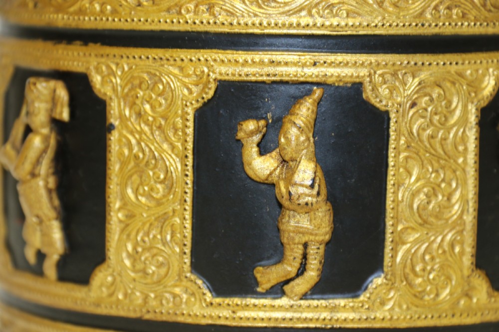 A fine Indian Raj period gilt Papier Mache Box. View XIII