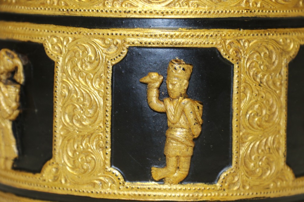 A fine Indian Raj period gilt Papier Mache Box. View XIV