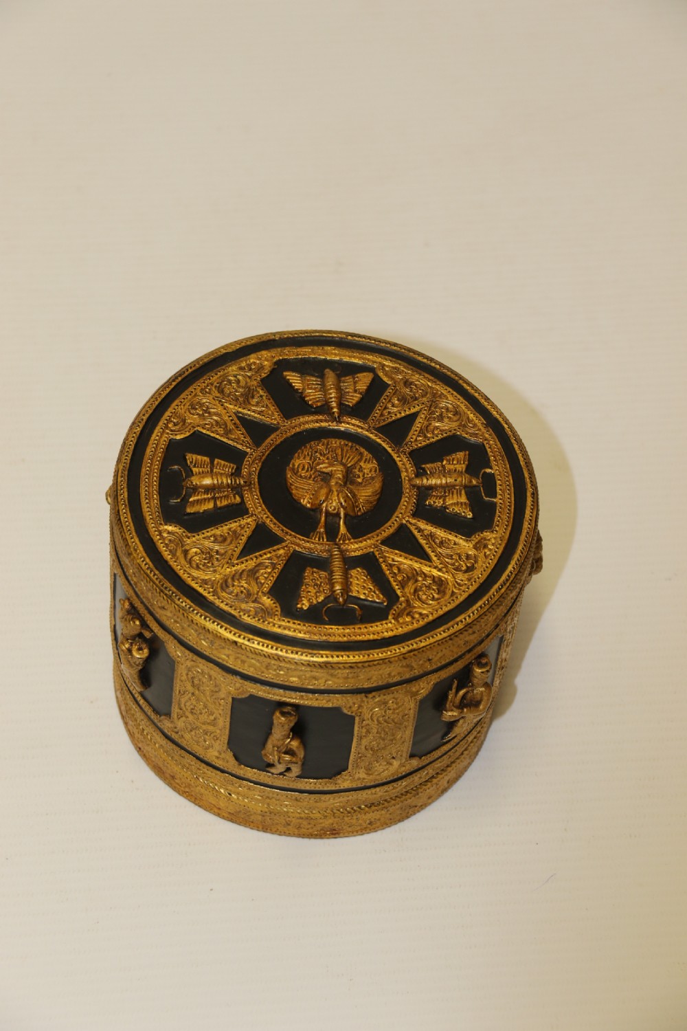A fine Indian Raj period gilt Papier Mache Box. View XVIII