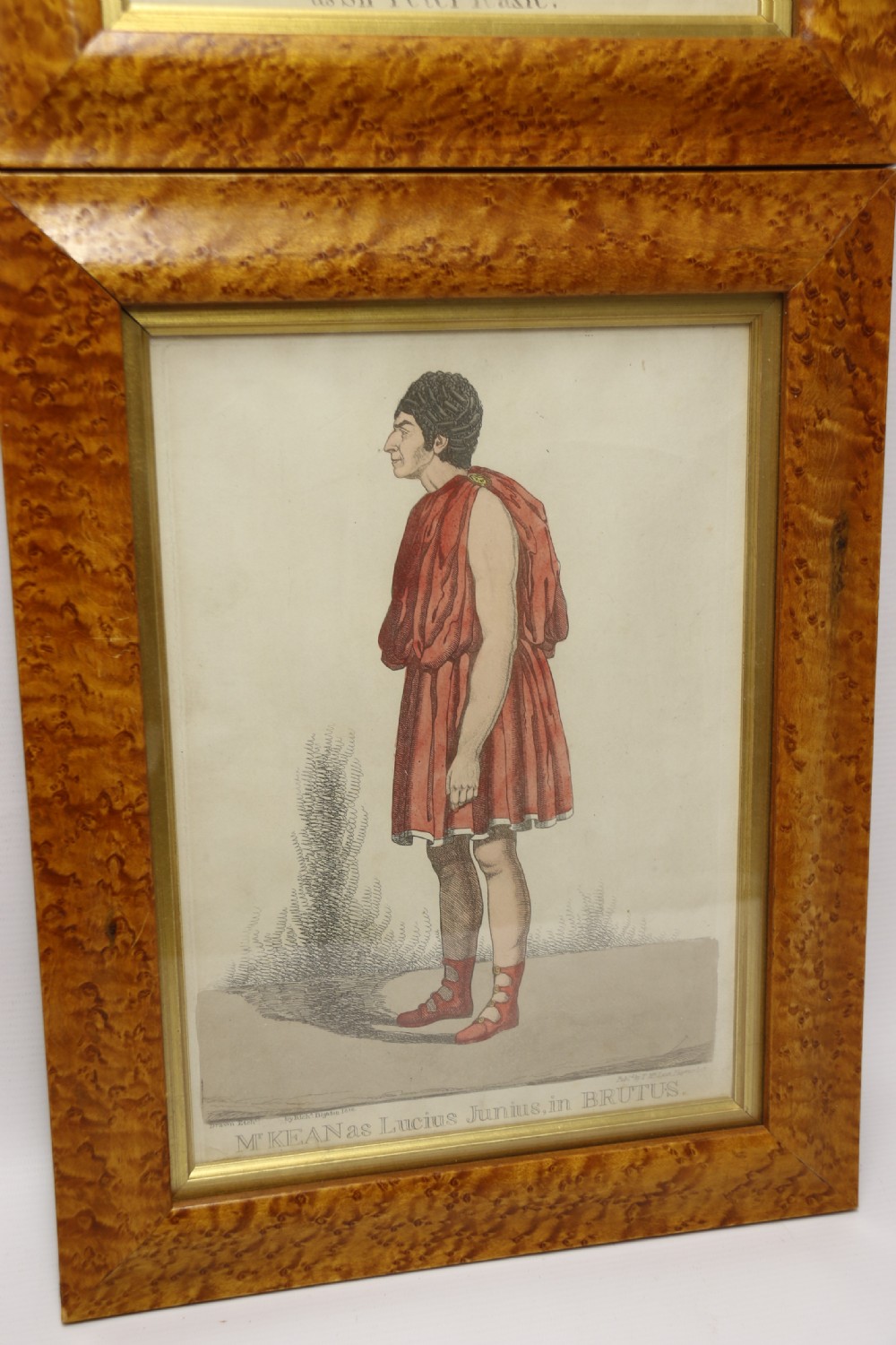 An interesting Pair of English Hand Coloured Regency Theatrical Prints View II