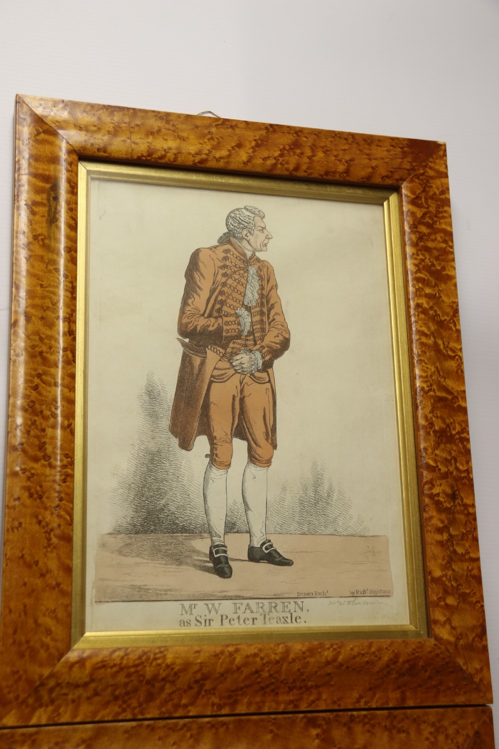An interesting Pair of English Hand Coloured Regency Theatrical Prints View III