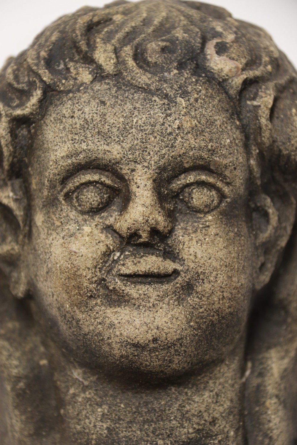 A hand carved Portland Stone Wall Cherub, signed M. R Bland,1874 View VI