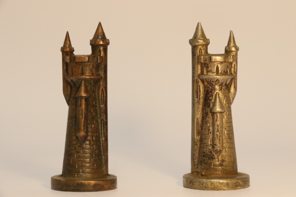 An Unusual Bronze and Nickel Chess Set View V
