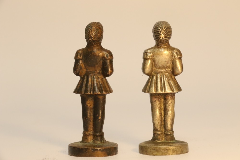 An Unusual Bronze and Nickel Chess Set View VIII