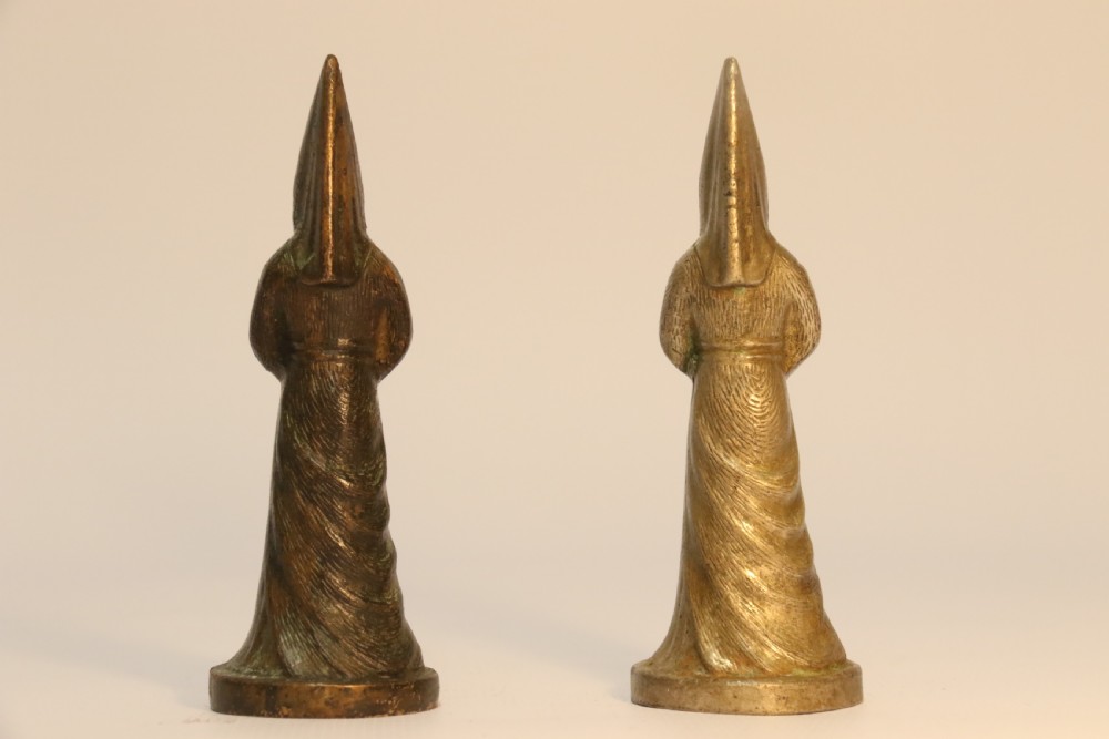 An Unusual Bronze and Nickel Chess Set View XIV