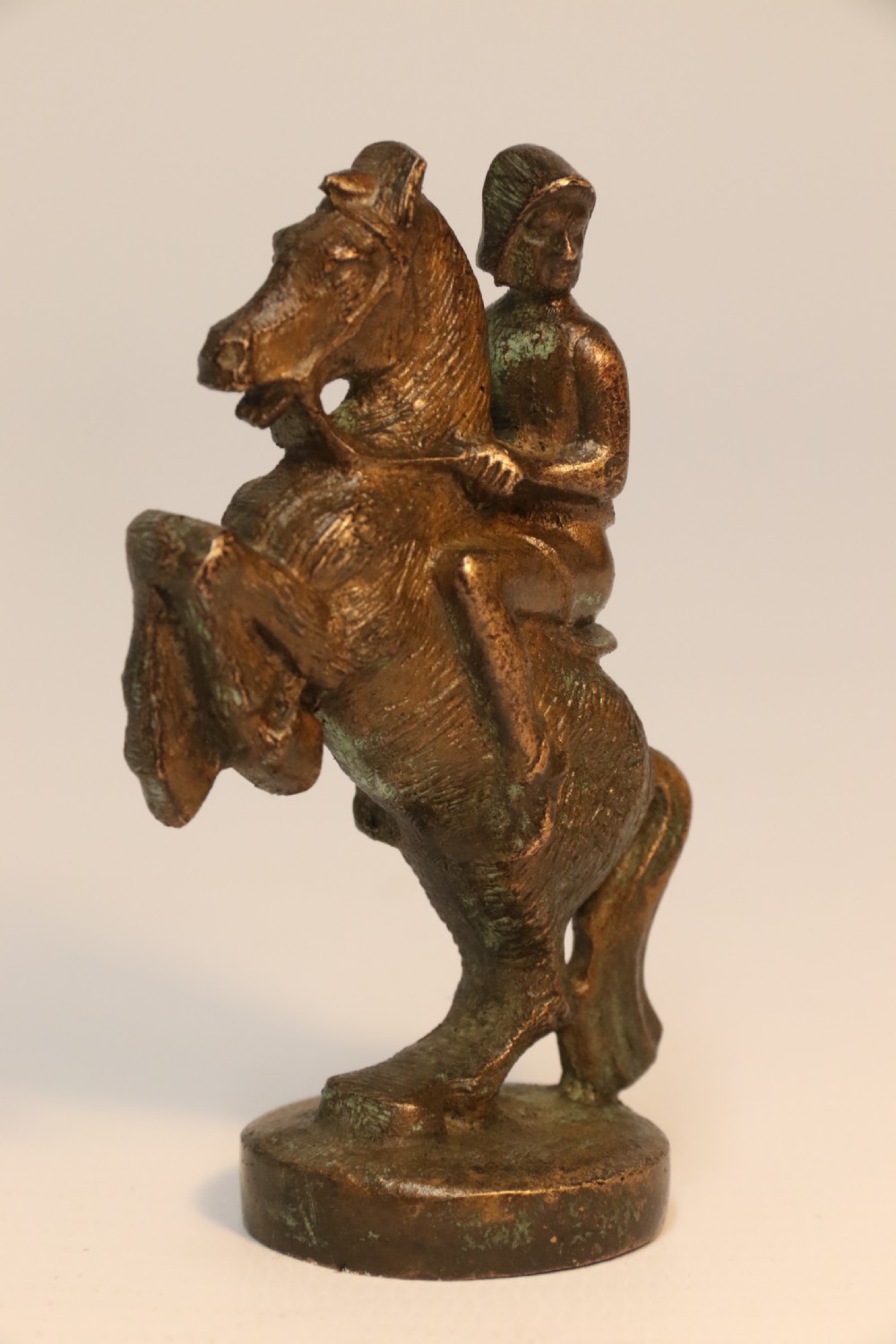 An Unusual Bronze and Nickel Chess Set View XV