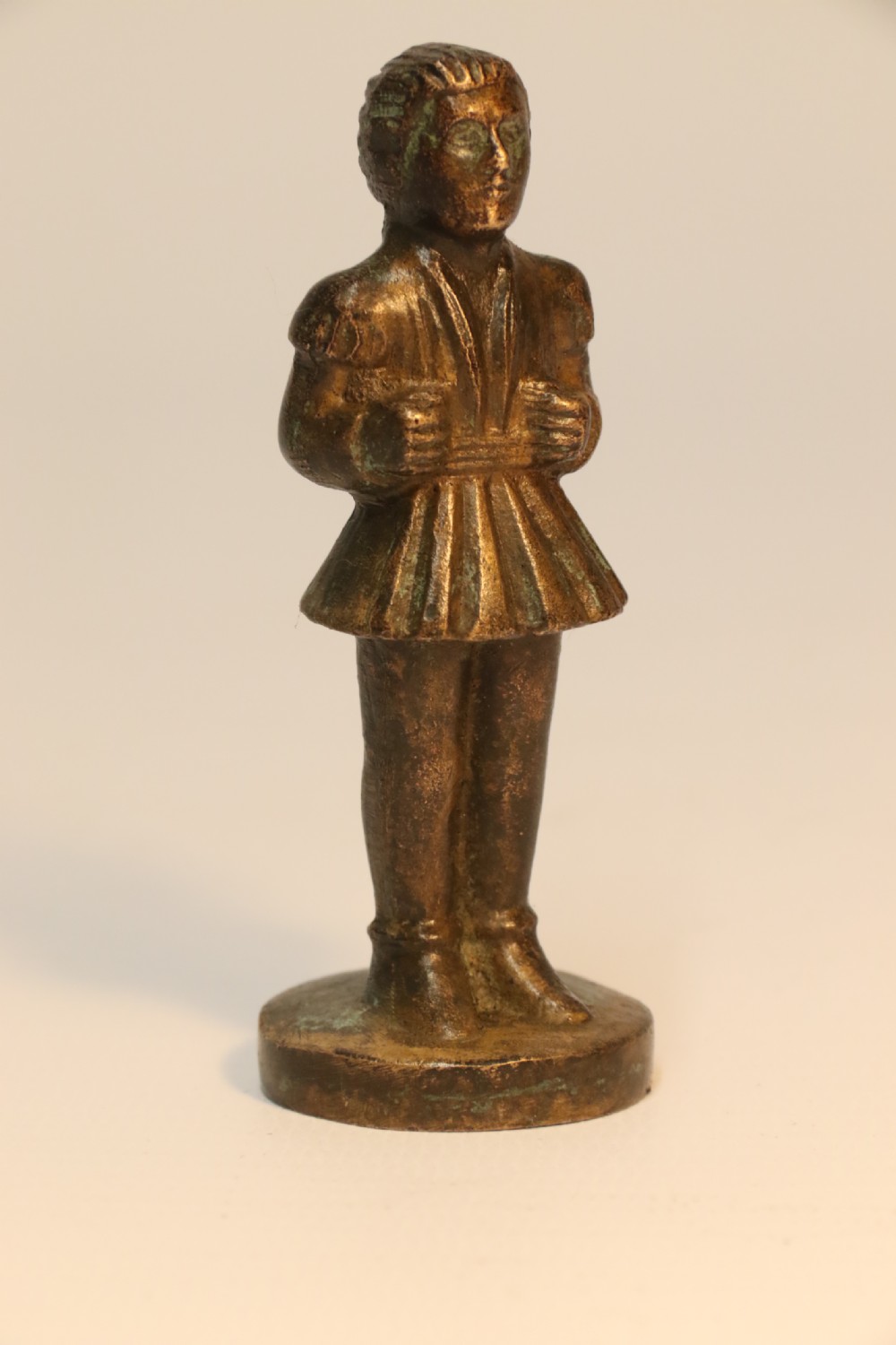 An Unusual Bronze and Nickel Chess Set View XVII
