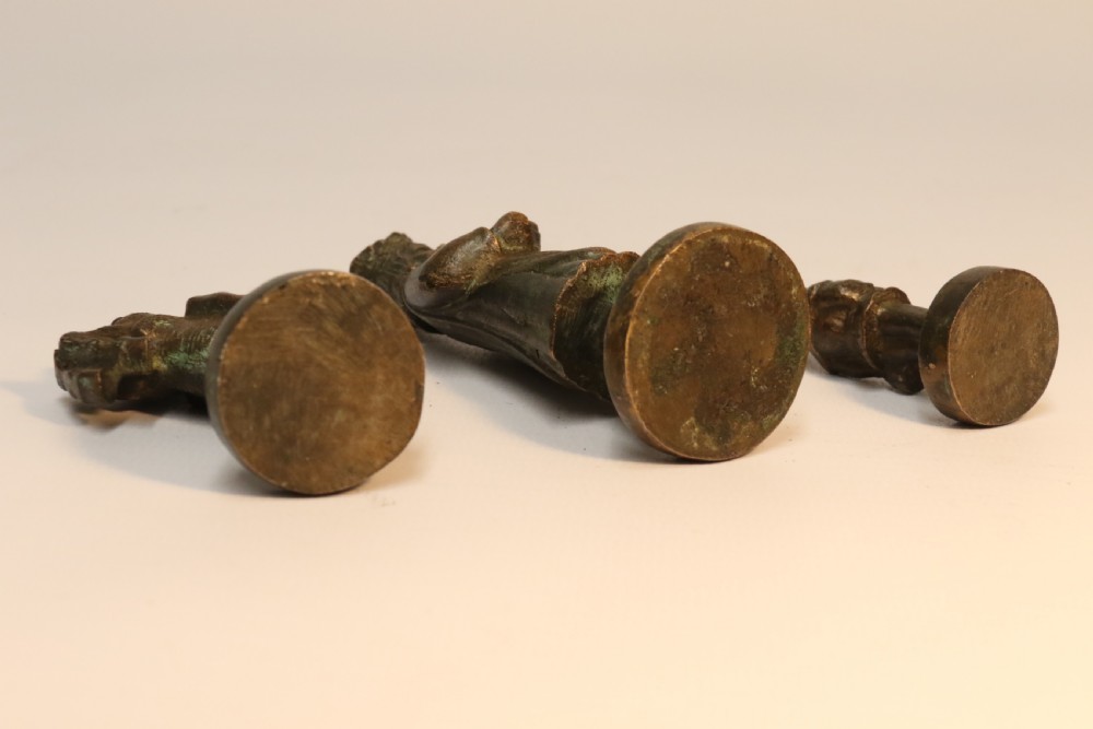 An Unusual Bronze and Nickel Chess Set View XXI