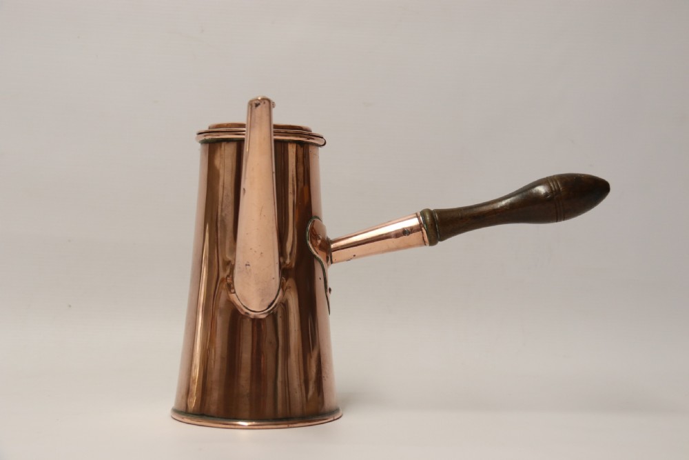 A Rare Georgian Copper Chocolate Pot View V