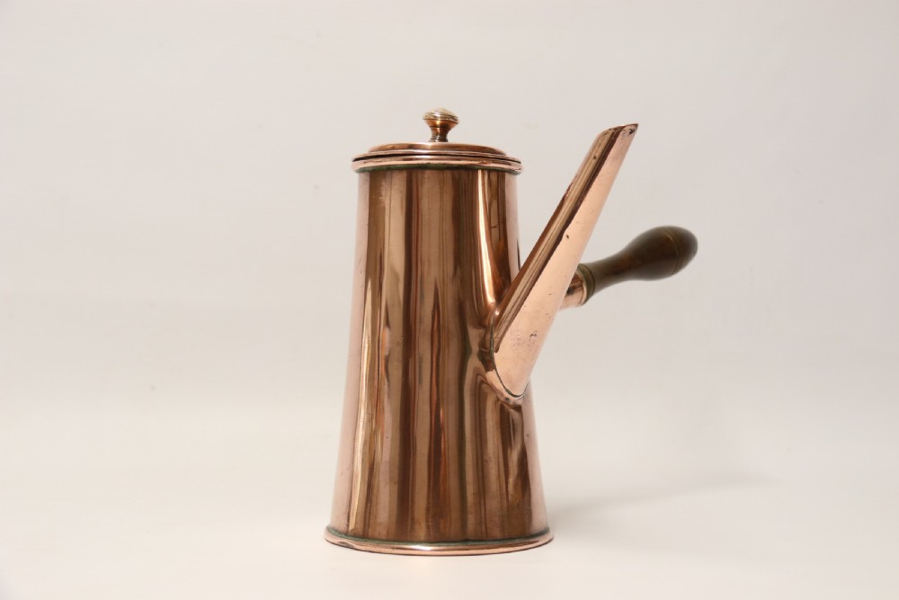 A Rare Georgian Copper Chocolate Pot View VI