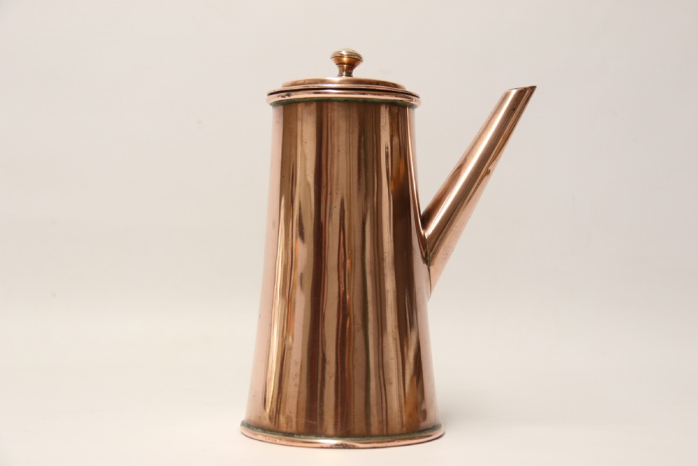 A Rare Georgian Copper Chocolate Pot View VII