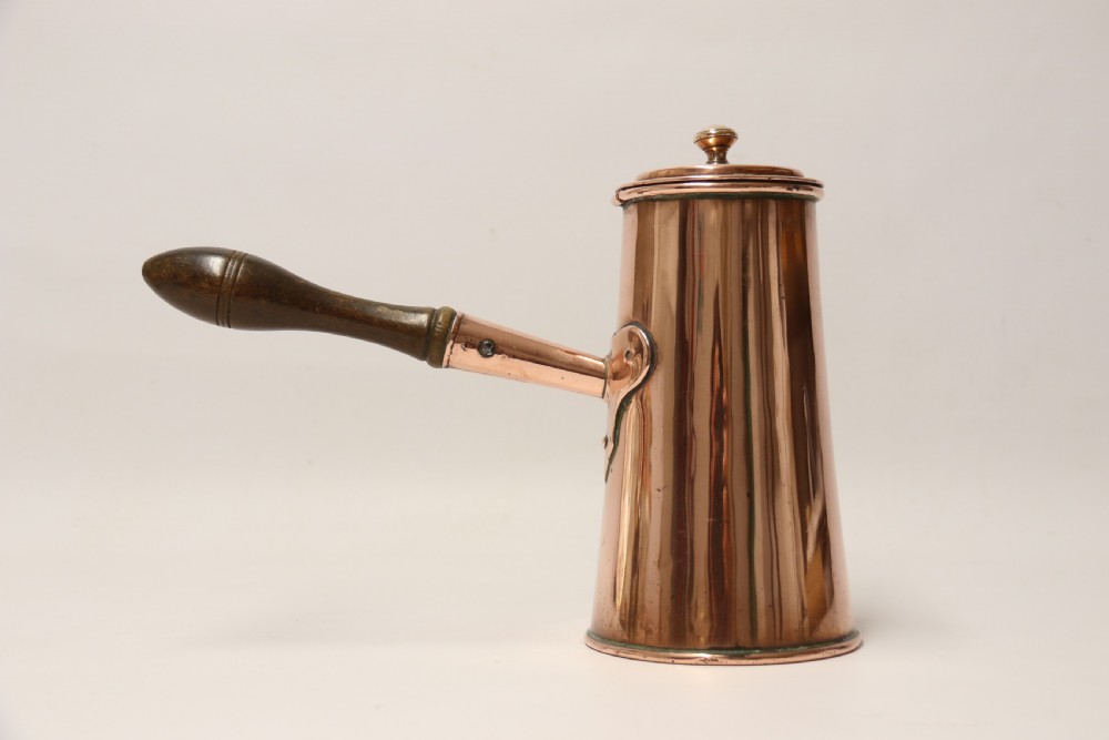 A Rare Georgian Copper Chocolate Pot View IX