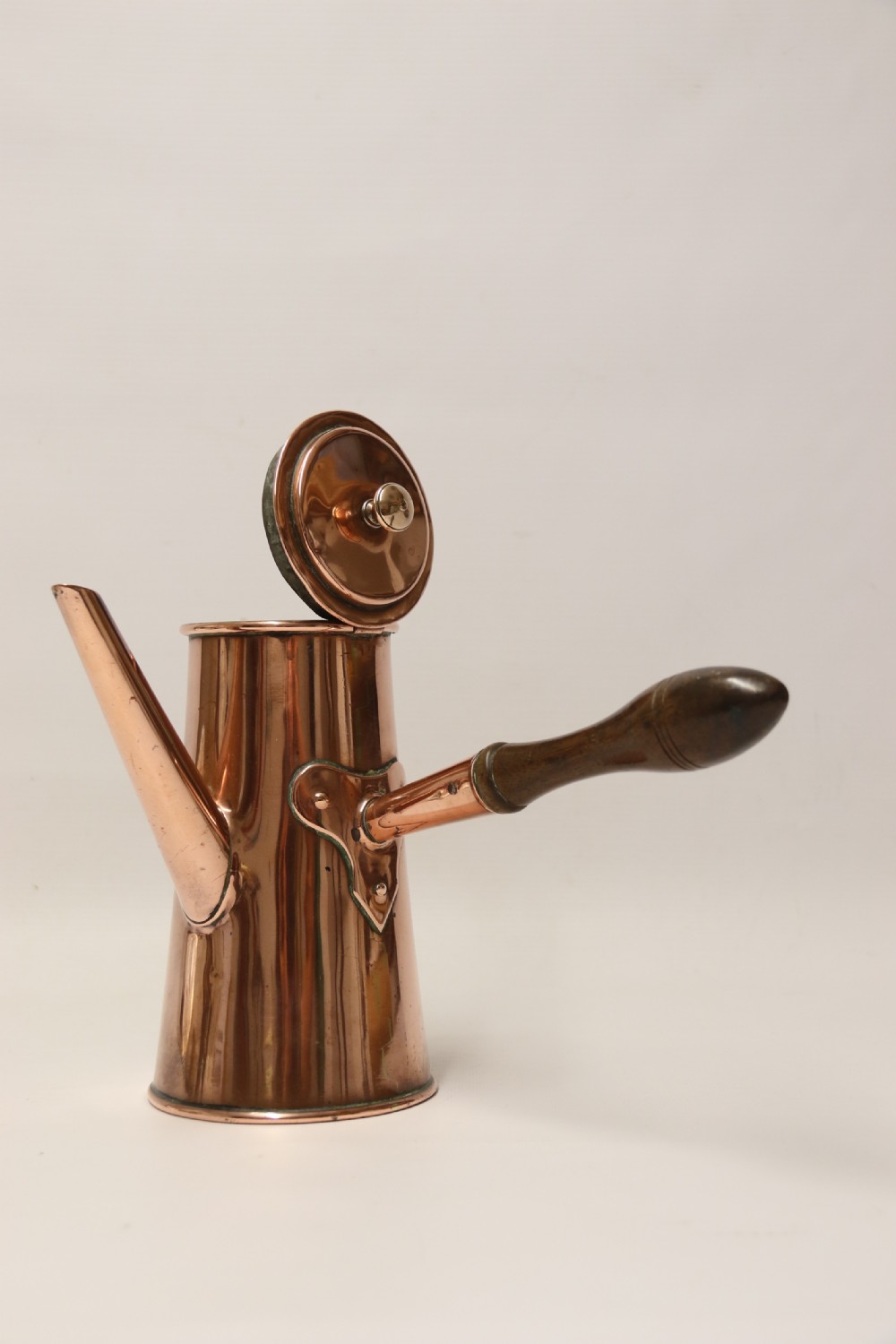 A Rare Georgian Copper Chocolate Pot View XIII