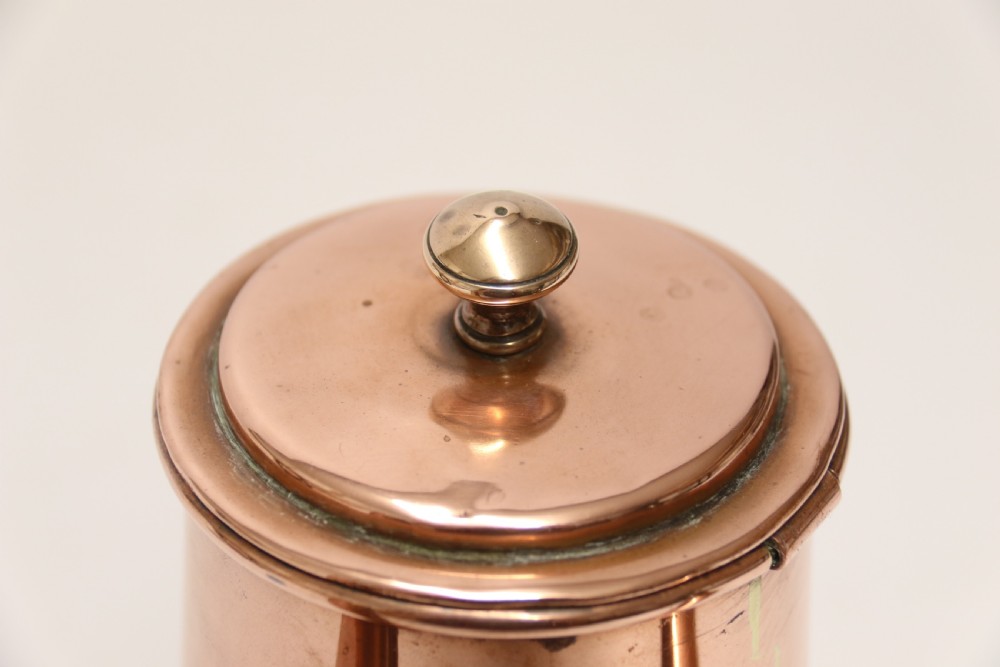 A Rare Georgian Copper Chocolate Pot View XV