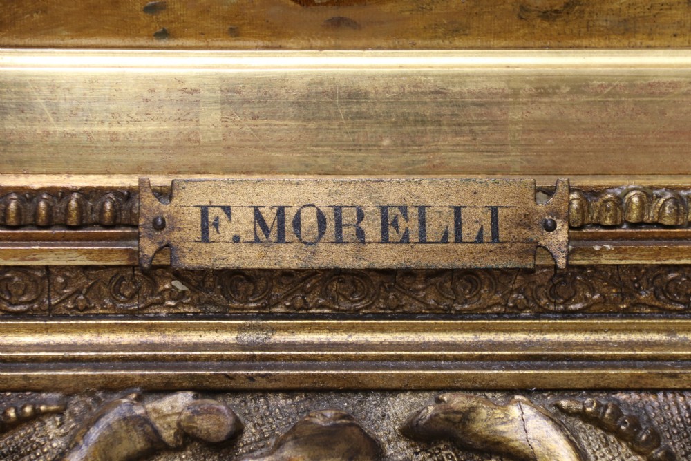 A Fine mid 19th century Italian Oil on Canvas, signed F Morelli View II