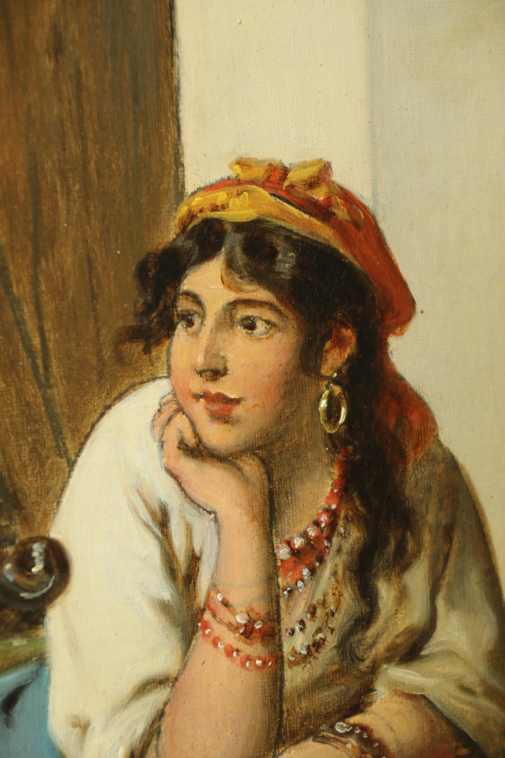 A Fine mid 19th century Italian Oil on Canvas, signed F Morelli View XIV