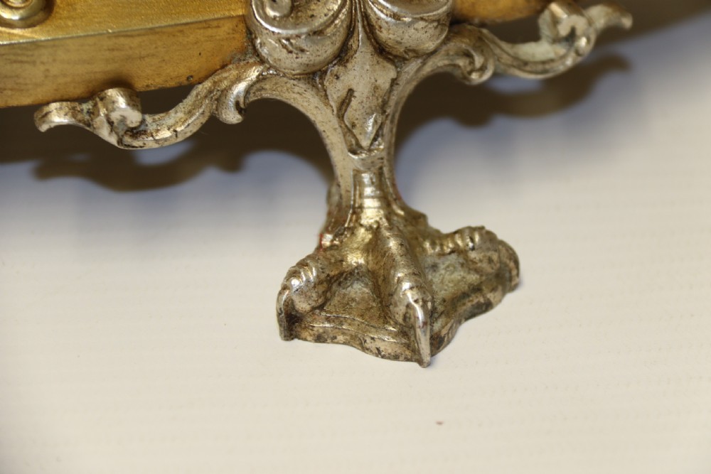 A fine silver and gilt bronze table centre piece in the form of a gondola  View VI