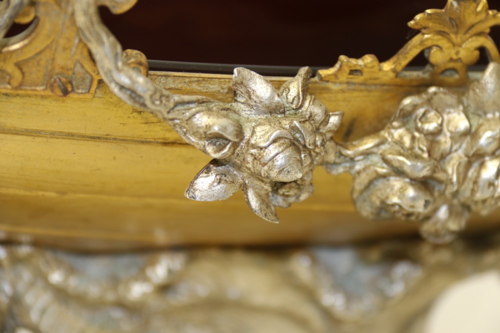 A fine silver and gilt bronze table centre piece in the form of a gondola  View VIII