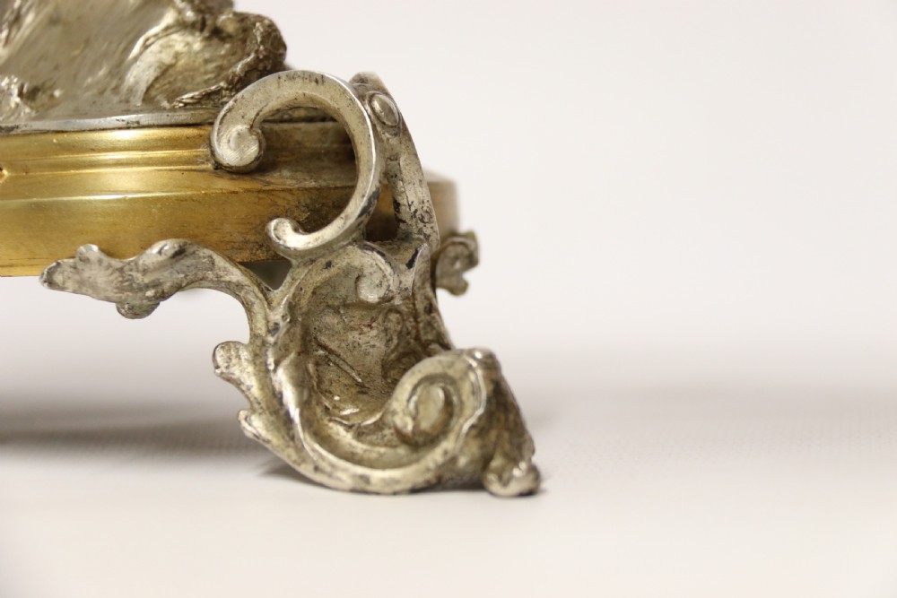 A fine silver and gilt bronze table centre piece in the form of a gondola  View XXIII